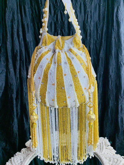 Ishhaara Embellished Pearl Potli Bag
