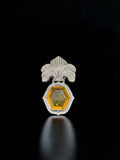 Ishhaara Yellow Geometric Egyptian Sapphire Brooch