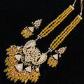 Ishhaara Yellow Inverted Mango Pendent Necklace