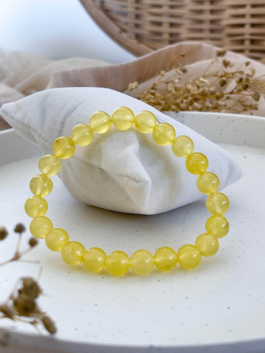 Ishhaara Yellow Jade Bracelet