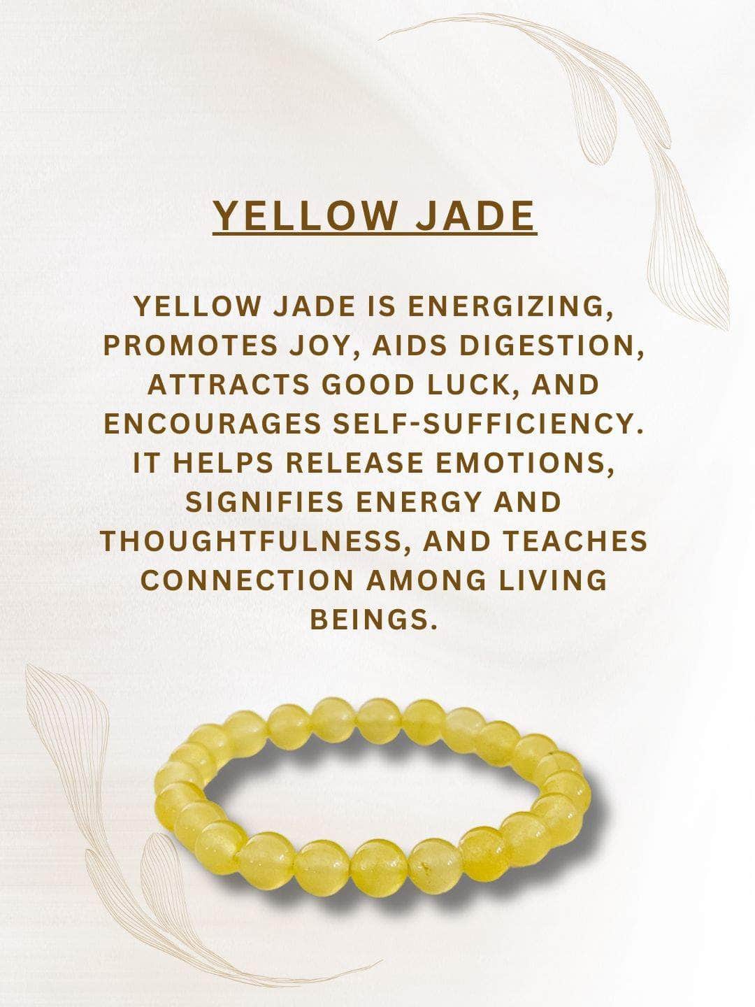Ishhaara Yellow Jade Bracelet