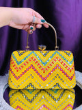 Ishhaara Multicolored Sequence Party Clutch