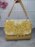 Ishhaara Yellow Pankhri Flap Bag