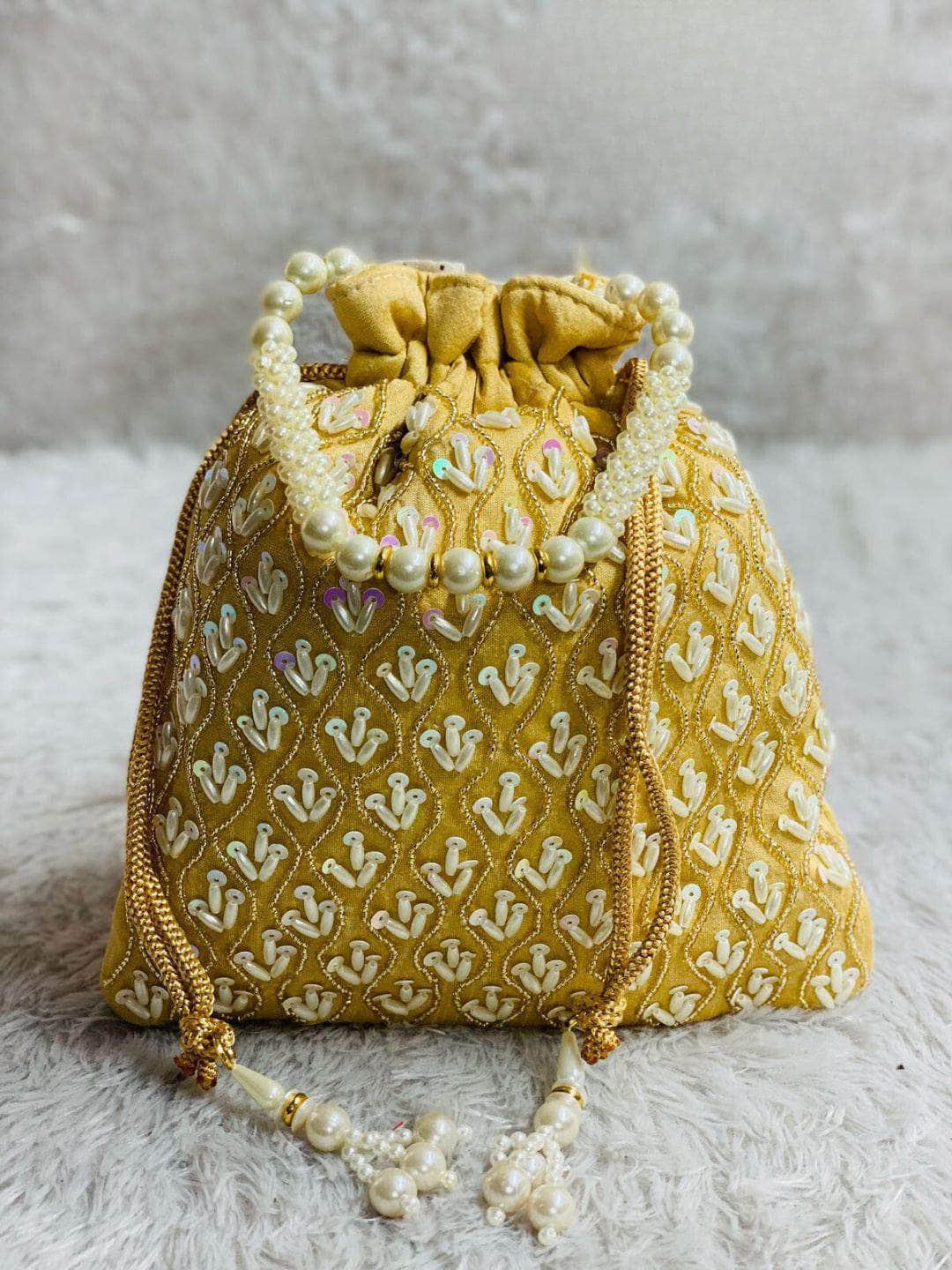 Ishhaara Peora Embroidered Potli Bags