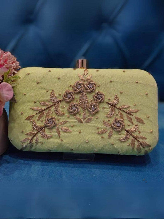 Ishhaara Yellow Sequins Embroidery Party