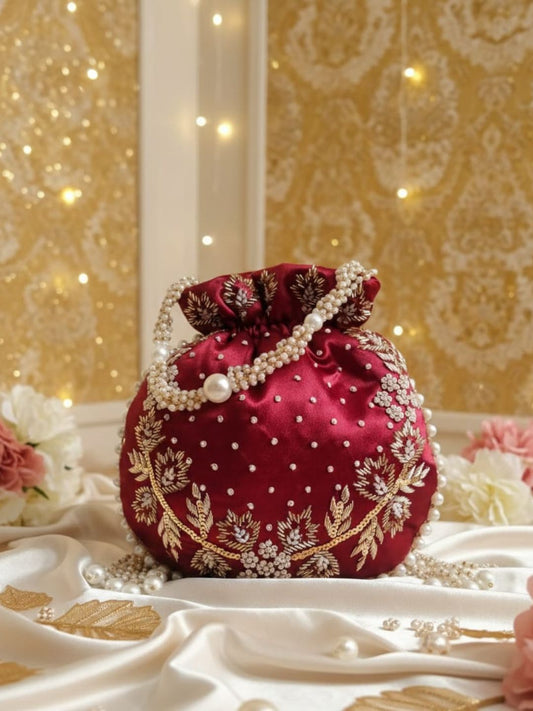 Ishhaara Zardozi Work Potli