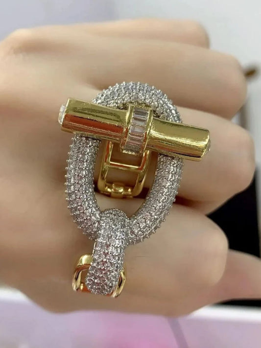 Ishhaara Zirconia Knot Ring