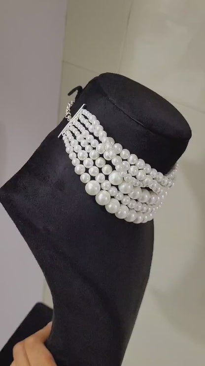 Kangana Ranaut Inspired Multilayered Fresh Water Pearl Necklace