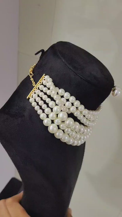 Kangana Ranaut Inspired Multilayered Fresh Water Pearl Necklace