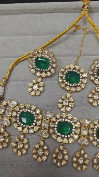 Green Emerald Choker Necklace