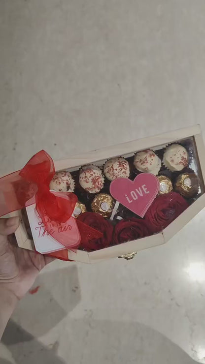 Acrylic Wooden Box Hamper